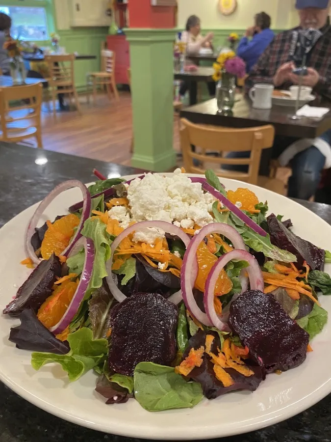Inside the Fig Tree Cafe dining room in Marstons Mills