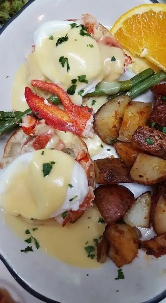 Lobster Benedict, an in-season special